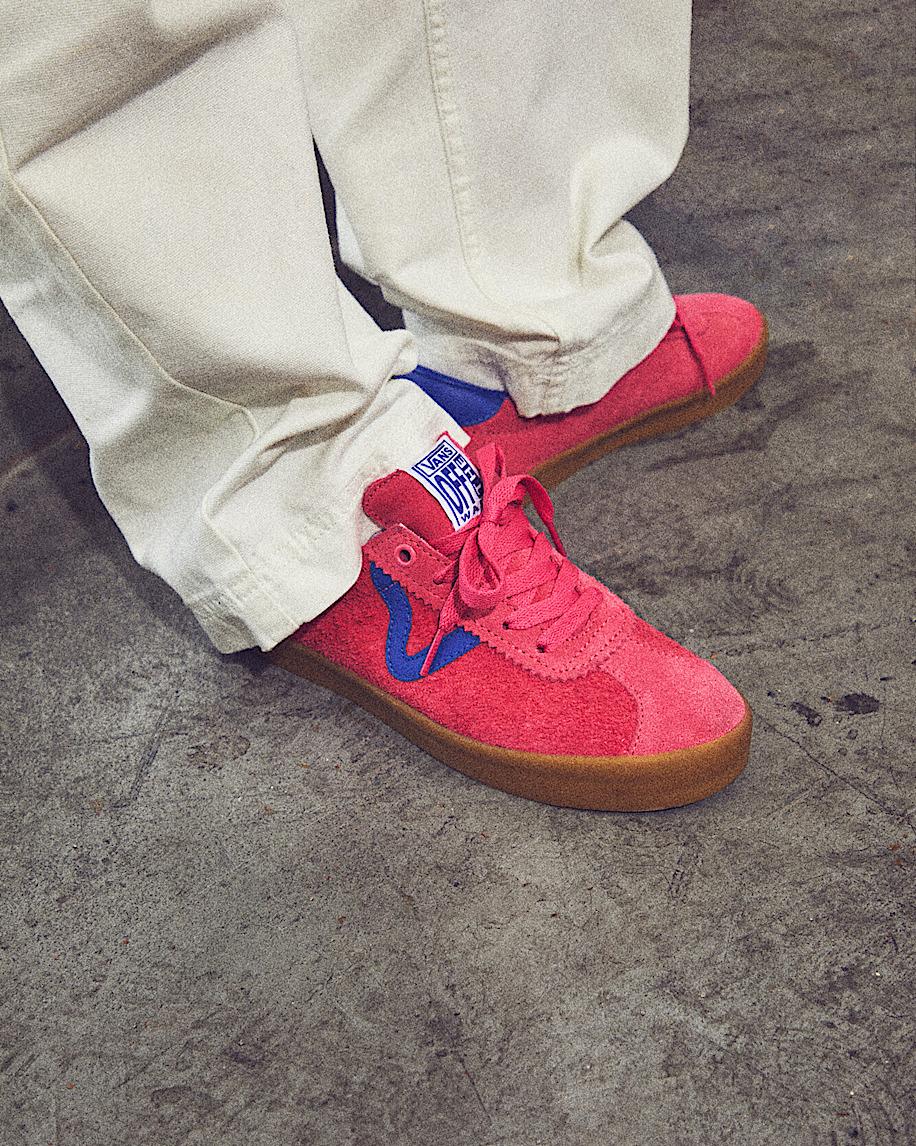 Taka Hayashi For Vault By Vans Sport Low Shoe Bambino Honeysuckle Pink Blue Gum