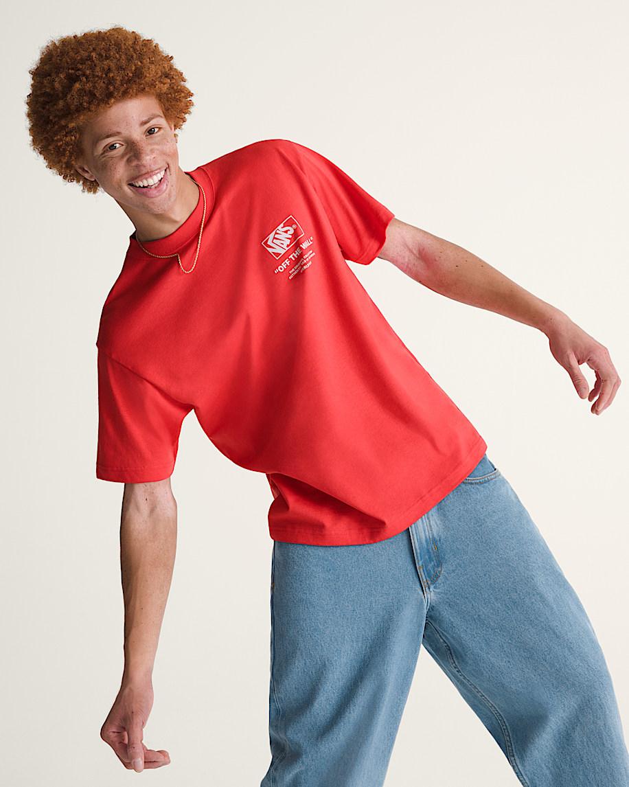 Taka Hayashi For Vault By Vans Stacked Hi T-Shirt Crimson Haze Red