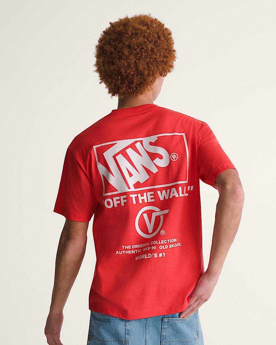 Taka Hayashi For Vault By Vans Stacked Hi T-Shirt Crimson Haze Red
