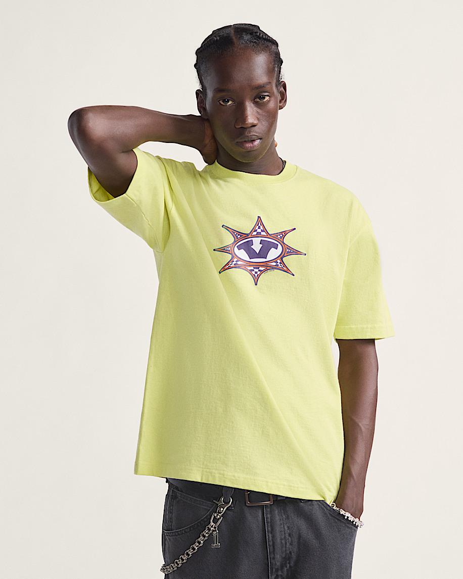 Taka Hayashi For Vault By Vans Star Checker T-Shirt Canary Yellow