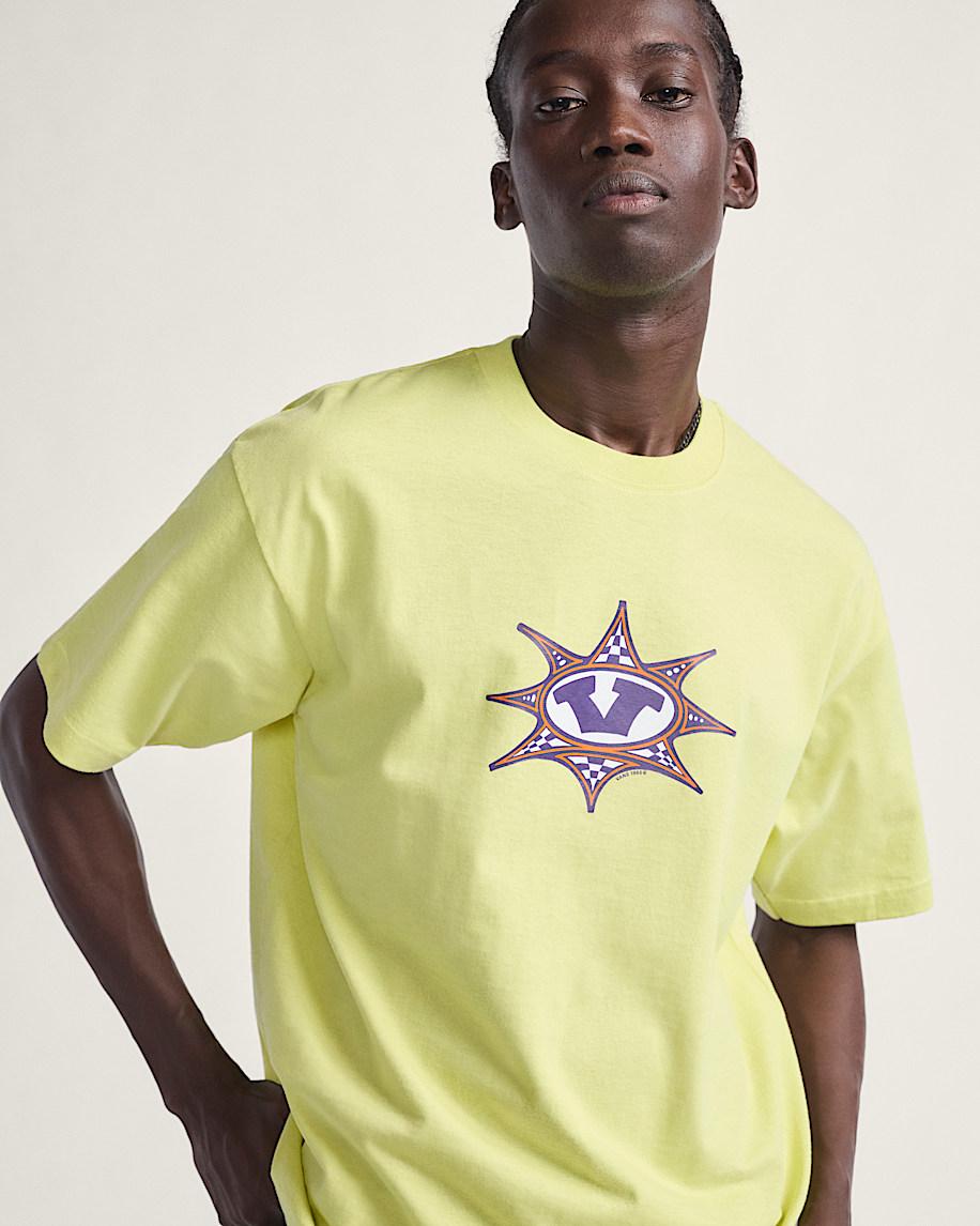 Taka Hayashi For Vault By Vans Star Checker T-Shirt Canary Yellow