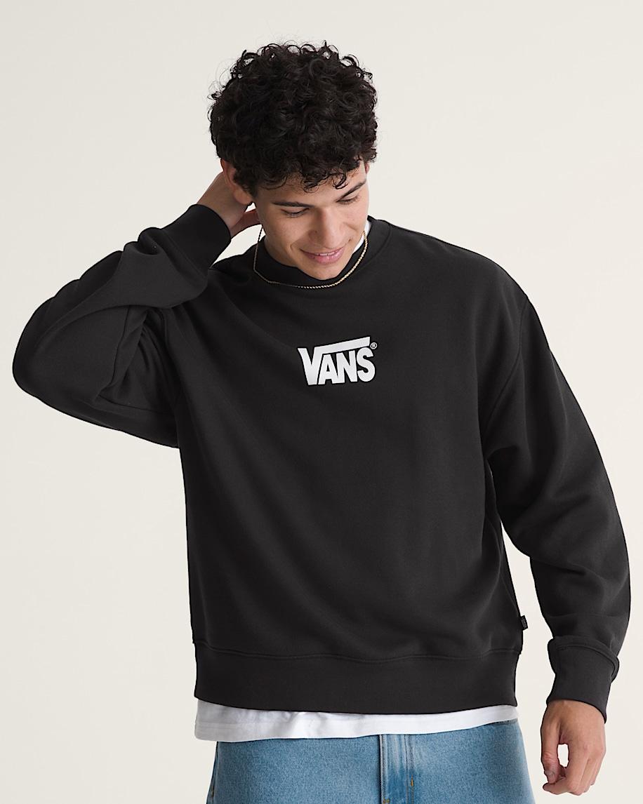 Taka Hayashi For Vault By Vans Stretch Logo Crew Sweatshirt Black White