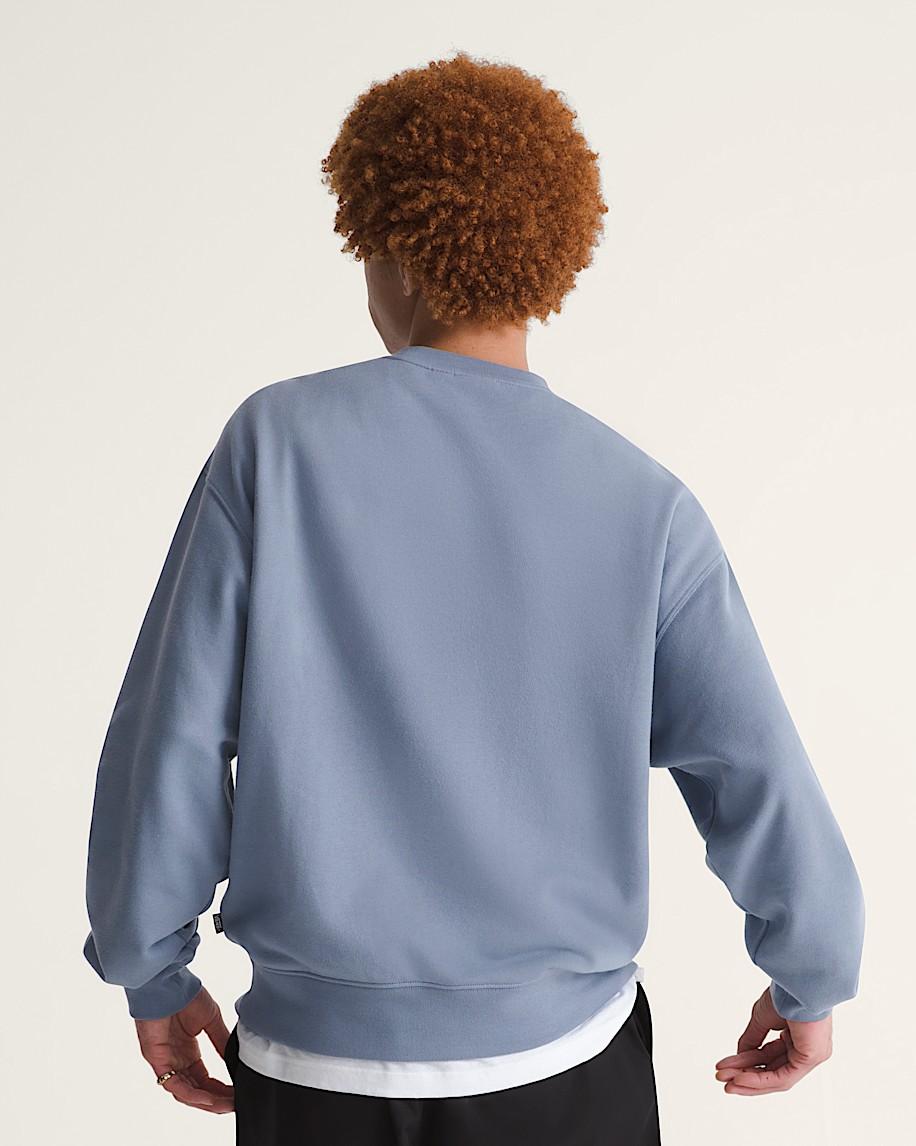 Taka Hayashi For Vault By Vans Stretch Logo Crew Sweatshirt Glacial Slate Blue