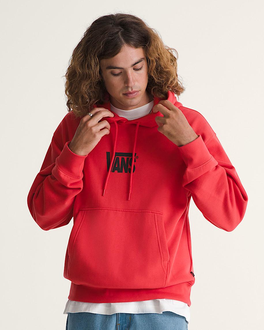 Taka Hayashi For Vault By Vans Stretch Logo Pullover Hoodie Crimson Haze Red