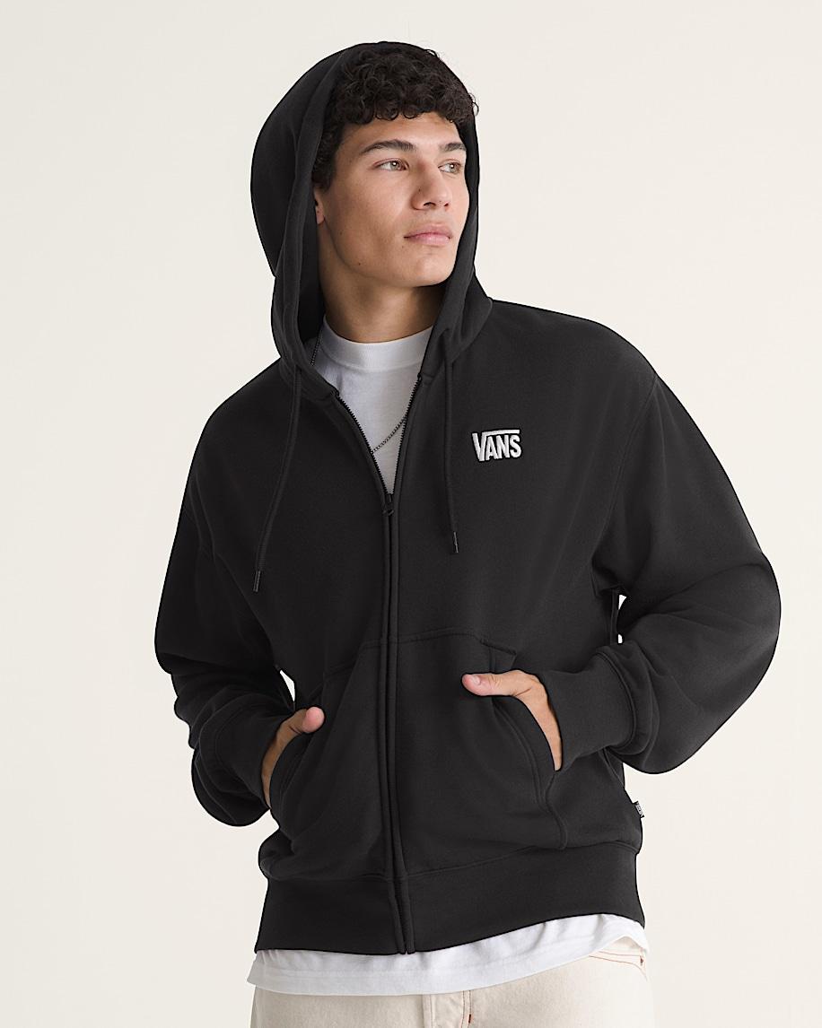 Taka Hayashi For Vault By Vans Stretch Logo Zip Hoodie Black White