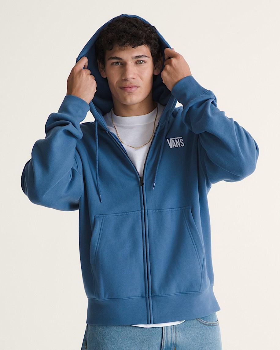 Taka Hayashi For Vault By Vans Stretch Logo Zip Hoodie True Navy Blue