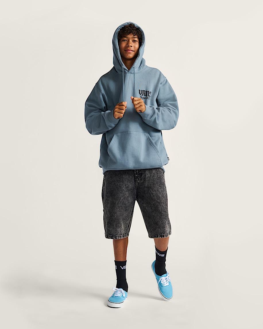 Taka Hayashi For Vault By Vans Style 001 Pullover Hoodie Stormy Weather Blue