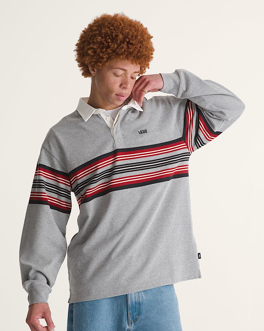 Taka Hayashi For Vault By Vans Surge Rugby Long Sleeve Shirt Cement Heather Grey