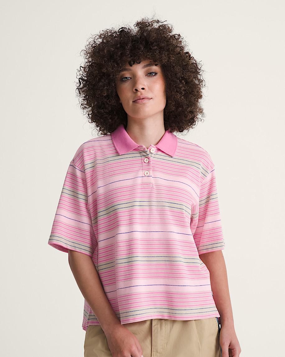 Taka Hayashi For Vault By Vans Swing Knit Polo Shirt Fizz Pink
