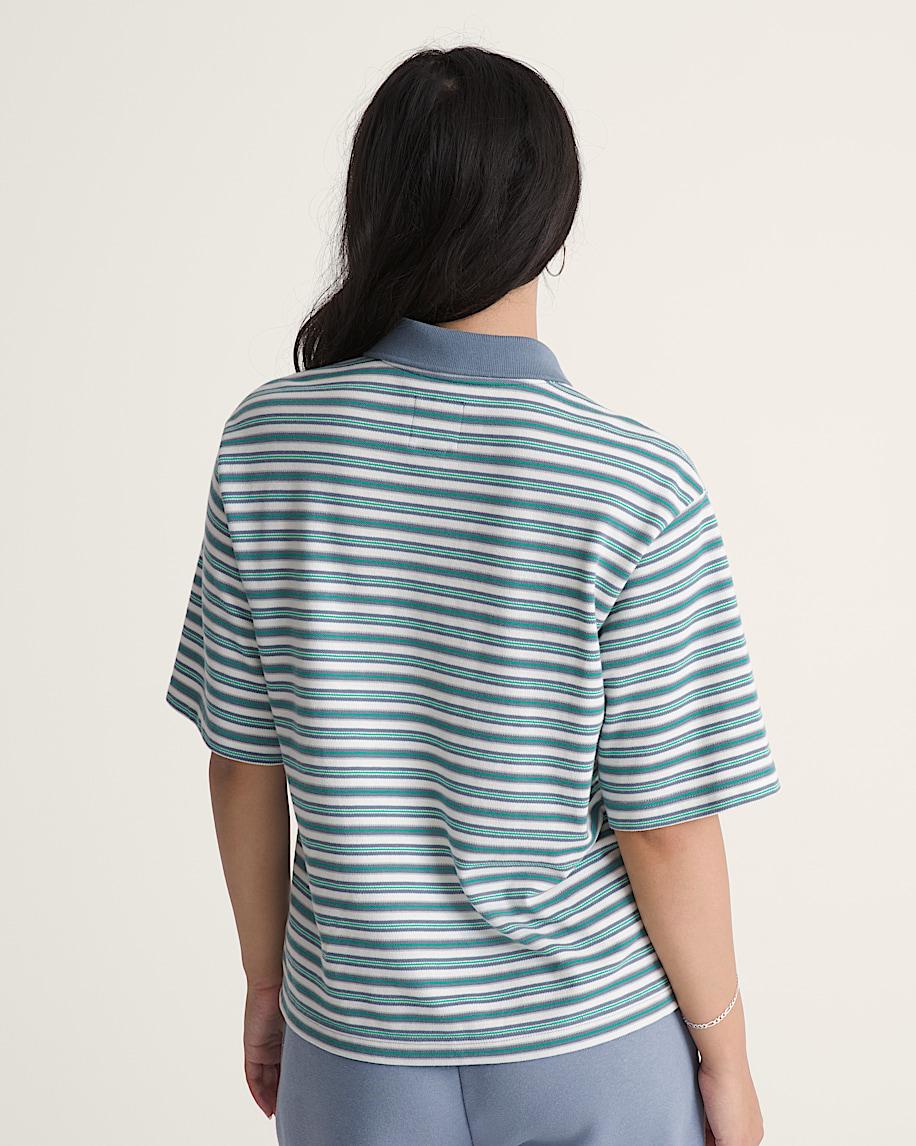 Taka Hayashi For Vault By Vans Swing Knit Polo Shirt Glacial Slate Blue