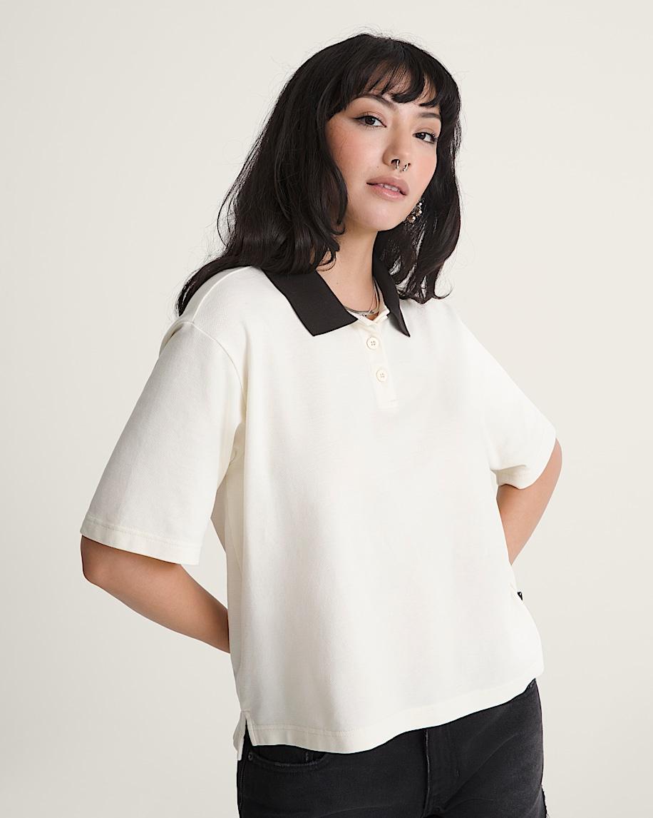 Taka Hayashi For Vault By Vans Swing Knit Polo Shirt Marshmallow White