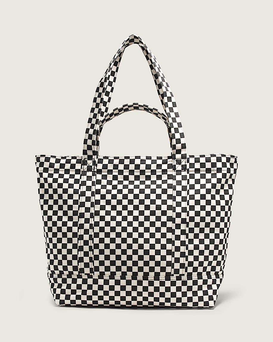 Taka Hayashi For Vault By Vans Tell All Zip Tote Bag Checkerboard Black
