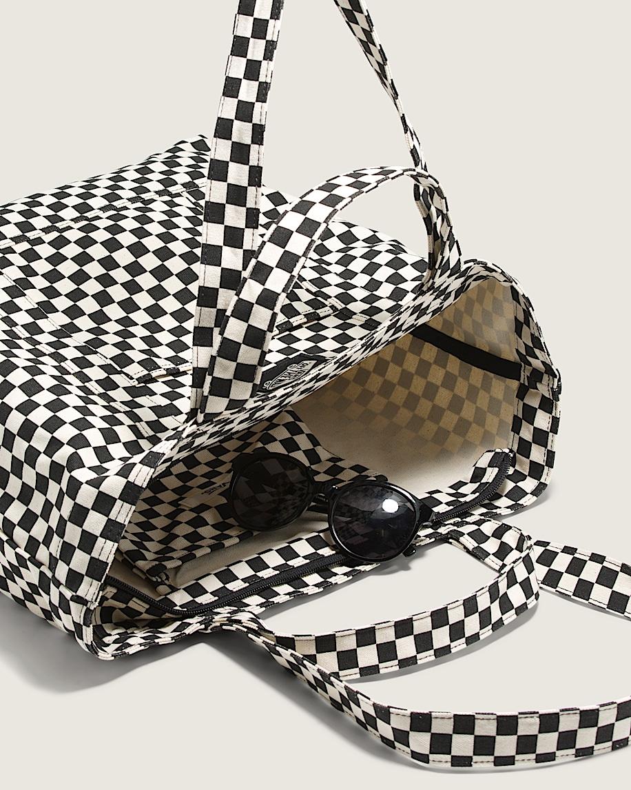 Taka Hayashi For Vault By Vans Tell All Zip Tote Bag Checkerboard Black