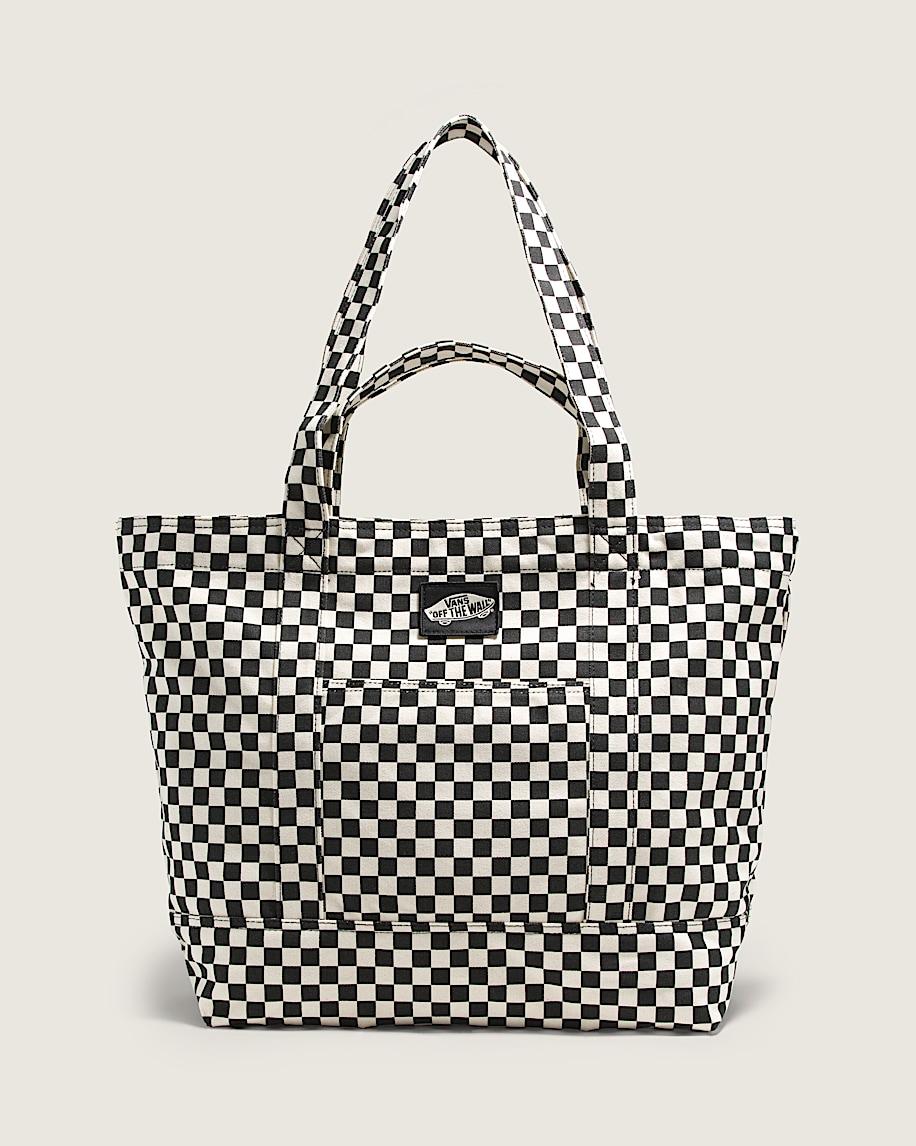 taka hayashi for vault by vans Tell All Zip Tote Bag Checkerboard Black
