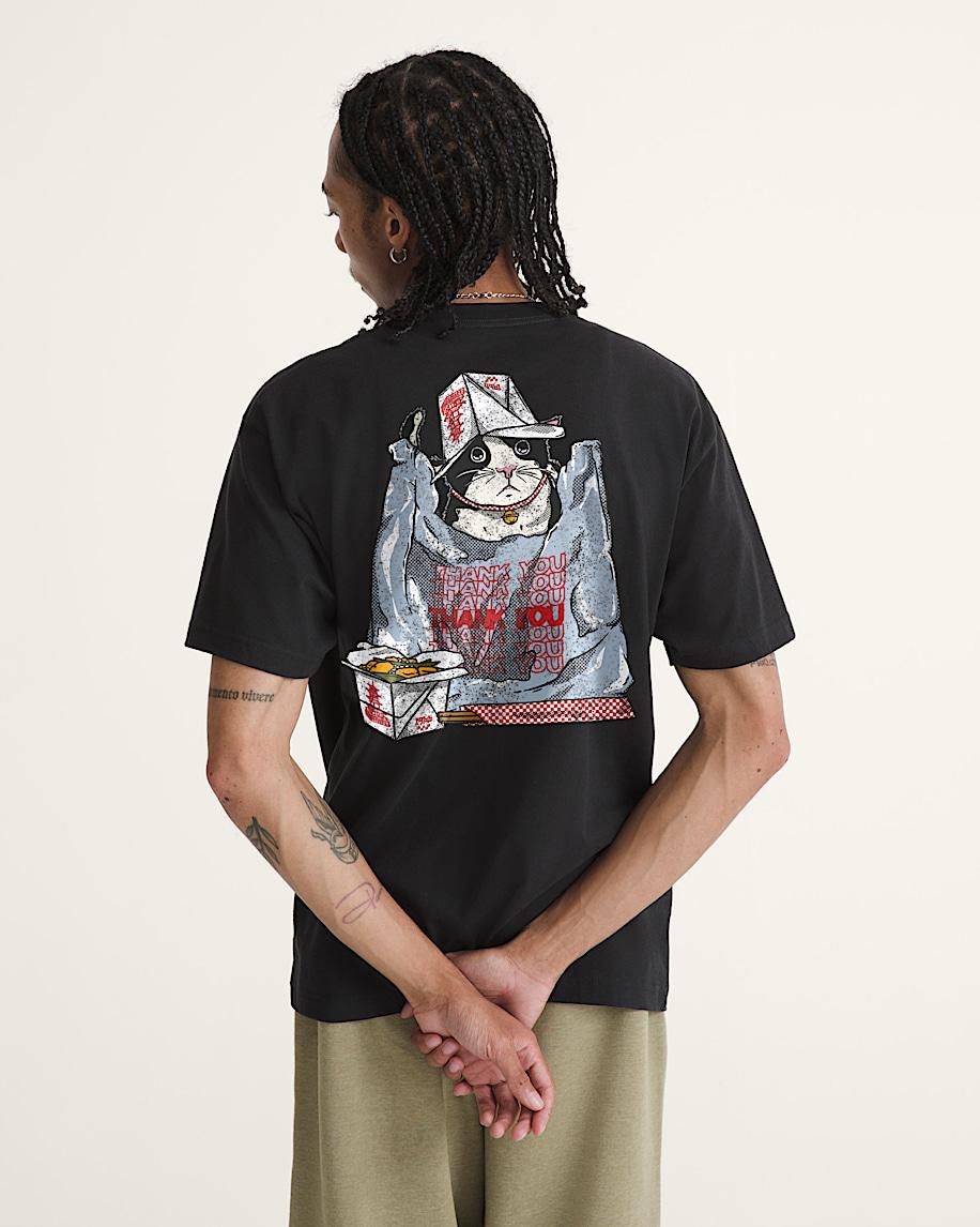 Taka Hayashi For Vault By Vans Thanks And Cat Again T-Shirt Black
