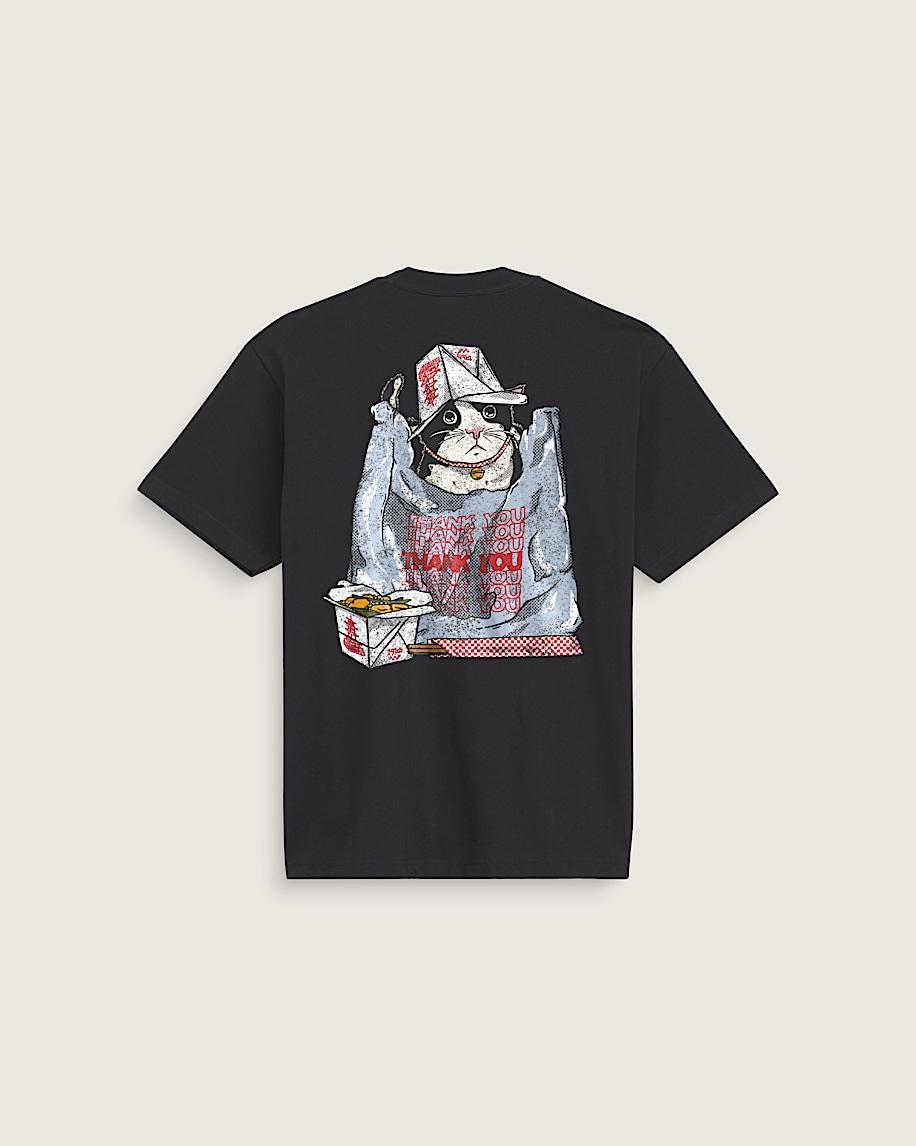 taka hayashi for vault by vans Thanks and Cat Again T-Shirt Black