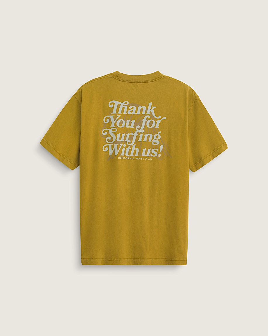 Taka Hayashi For Vault By Vans Thanks For Surfin T-Shirt Burnt Gold Yellow