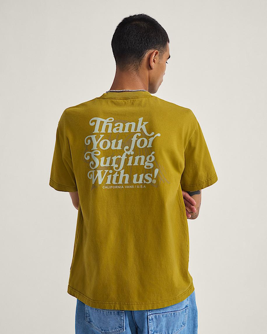 Taka Hayashi For Vault By Vans Thanks For Surfin T-Shirt Burnt Gold Yellow