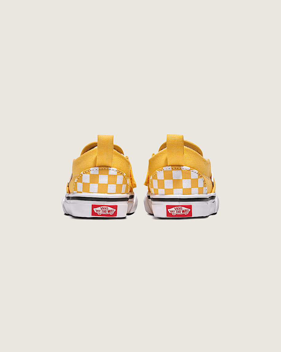 Taka Hayashi For Vault By Vans Toddler Classic Slip-On V Checkerboard Shoe Banana Cream Yellow White