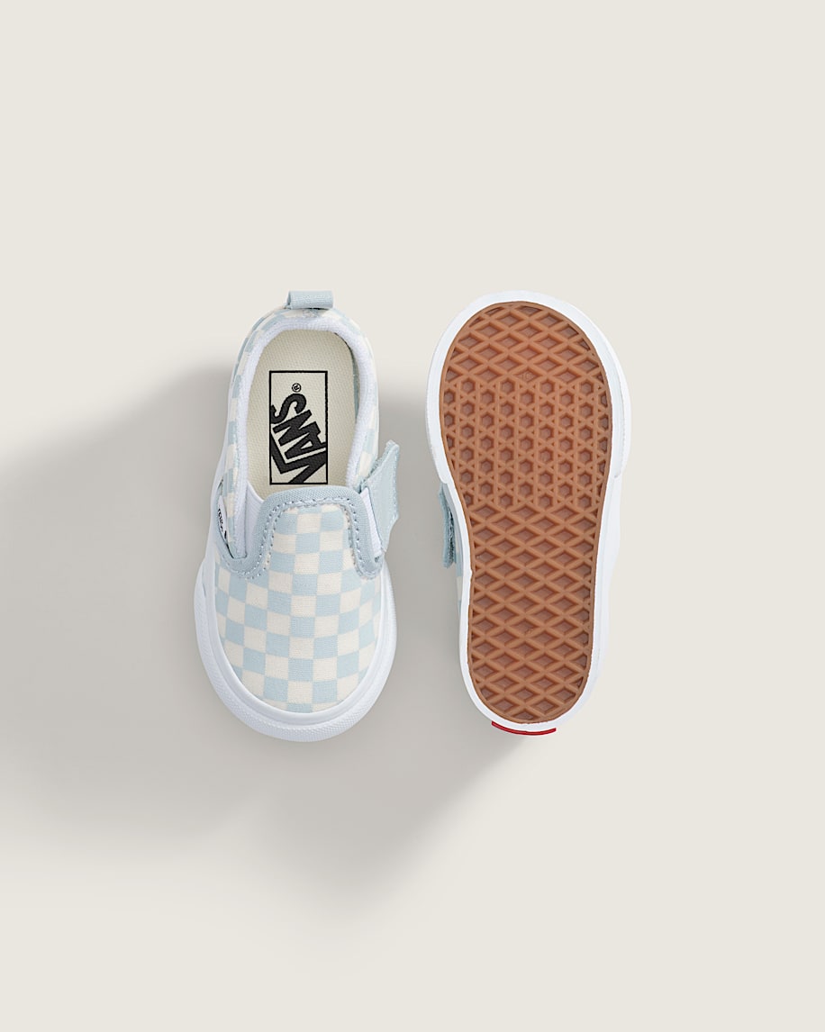 Taka Hayashi For Vault By Vans Toddler Classic Slip-On V Checkerboard Shoe Checkerboard Dawn Mist Blue
