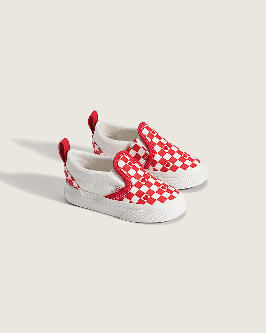 Taka Hayashi For Vault By Vans Toddler Classic Slip-On V Checkerboard Shoe Checkerboard Racing Red True White