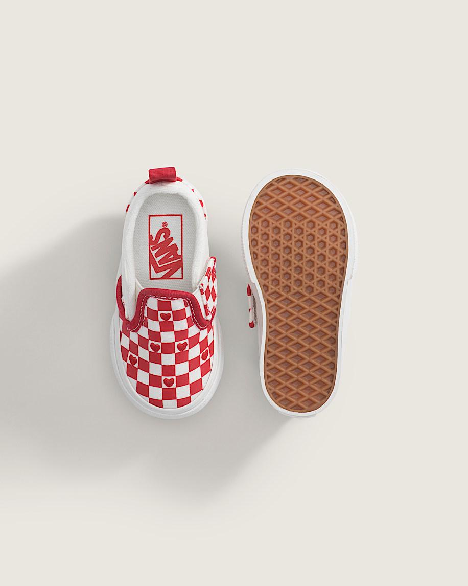 Taka Hayashi For Vault By Vans Toddler Classic Slip-On V Checkerboard Shoe Checkerboard Racing Red True White