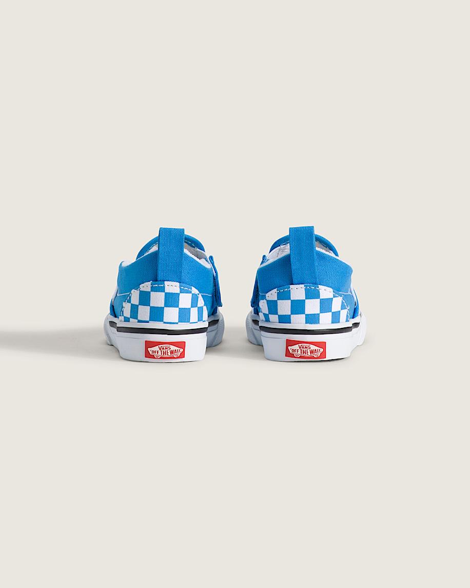 Taka Hayashi For Vault By Vans Toddler Classic Slip-On V Checkerboard Shoe Checkerboard Bright Azure Blue