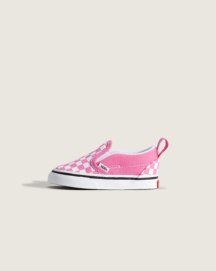 taka hayashi for vault by vans Toddler Classic Slip-On V Checkerboard Shoe Checkerboard Fizz Pink