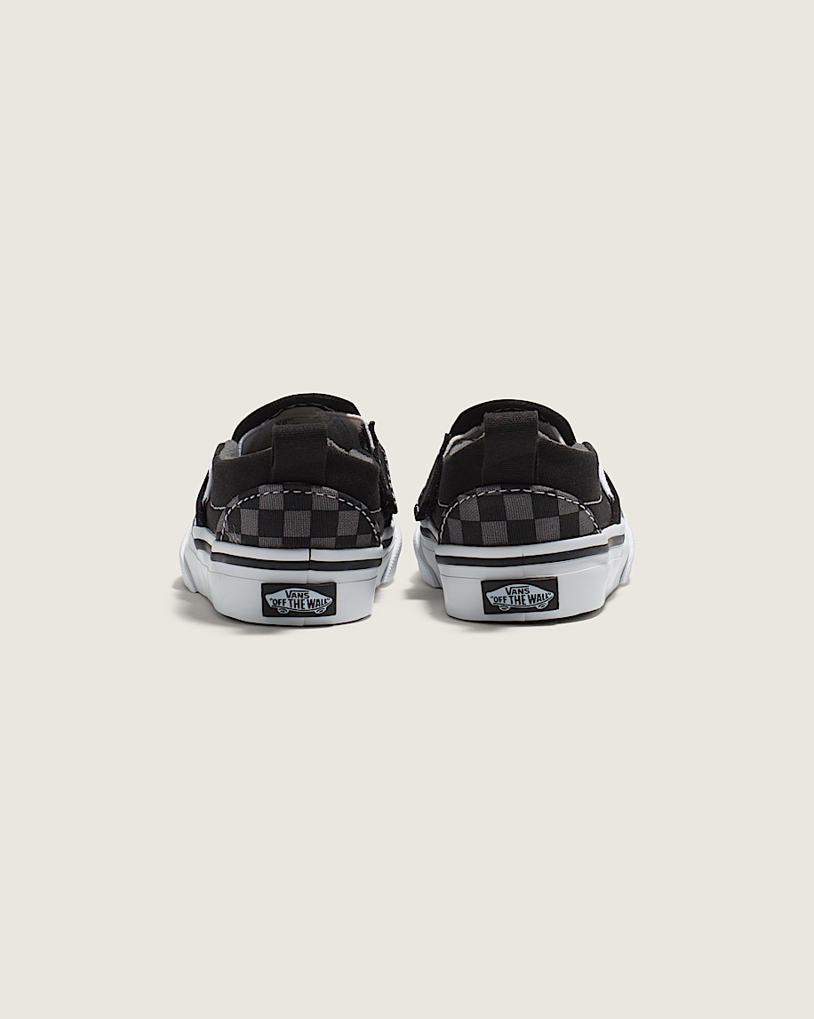 Taka Hayashi For Vault By Vans Toddler Classic Slip-On V Checkerboard Shoe Checkerboard Black Pewter Grey