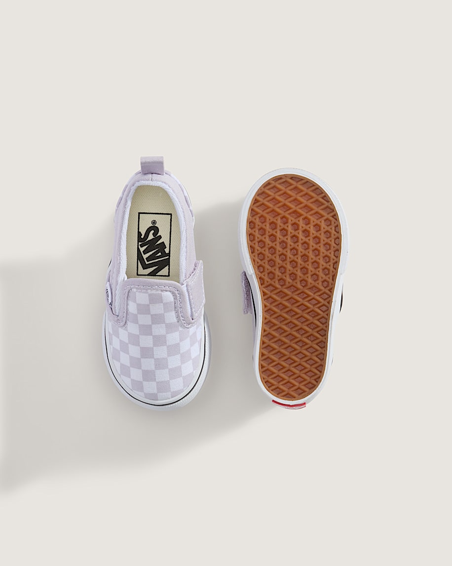 Taka Hayashi For Vault By Vans Toddler Classic Slip-On V Checkerboard Shoe Checkerboard Lilac Mist Purple