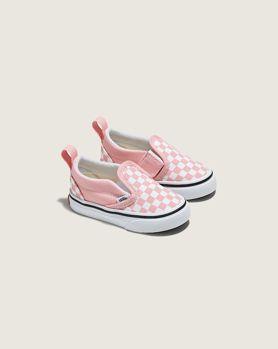 Taka Hayashi For Vault By Vans Toddler Classic Slip-On V Checkerboard Shoe Checkerboard Powder Pink True White