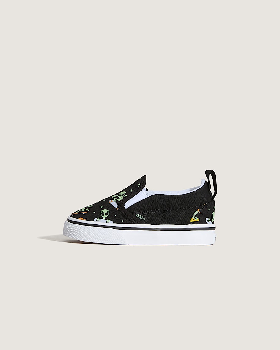 taka hayashi for vault by vans Toddler Classic Slip-On V Shoe Black Green