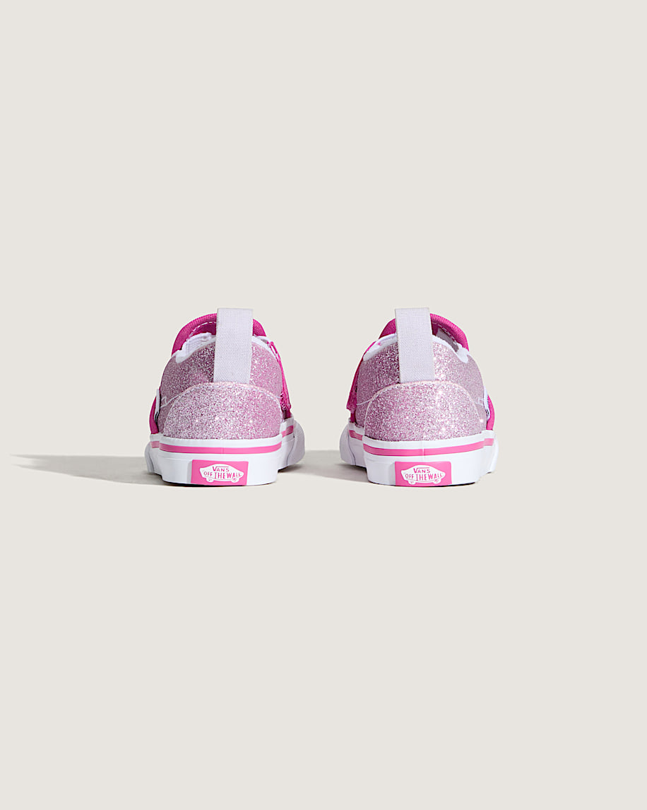 Taka Hayashi For Vault By Vans Toddler Classic Slip-On V Shoe Glitter Raspberry Rose Pink