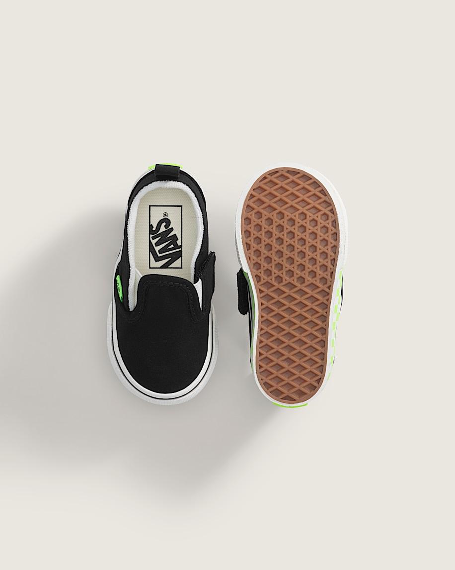 Taka Hayashi For Vault By Vans Toddler Classic Slip-On V Shoe Glow-in-the-Dark Black Green Gecko