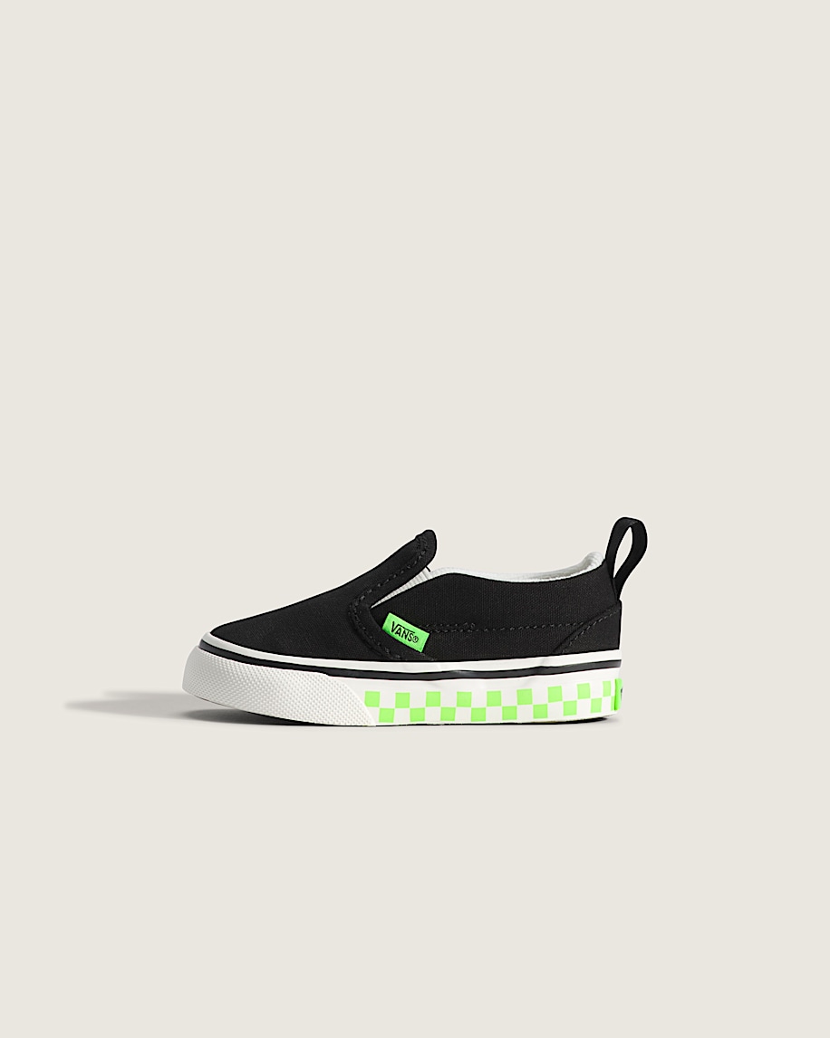 taka hayashi for vault by vans Toddler Classic Slip-On V Shoe Glow-in-the-Dark Black Green Gecko