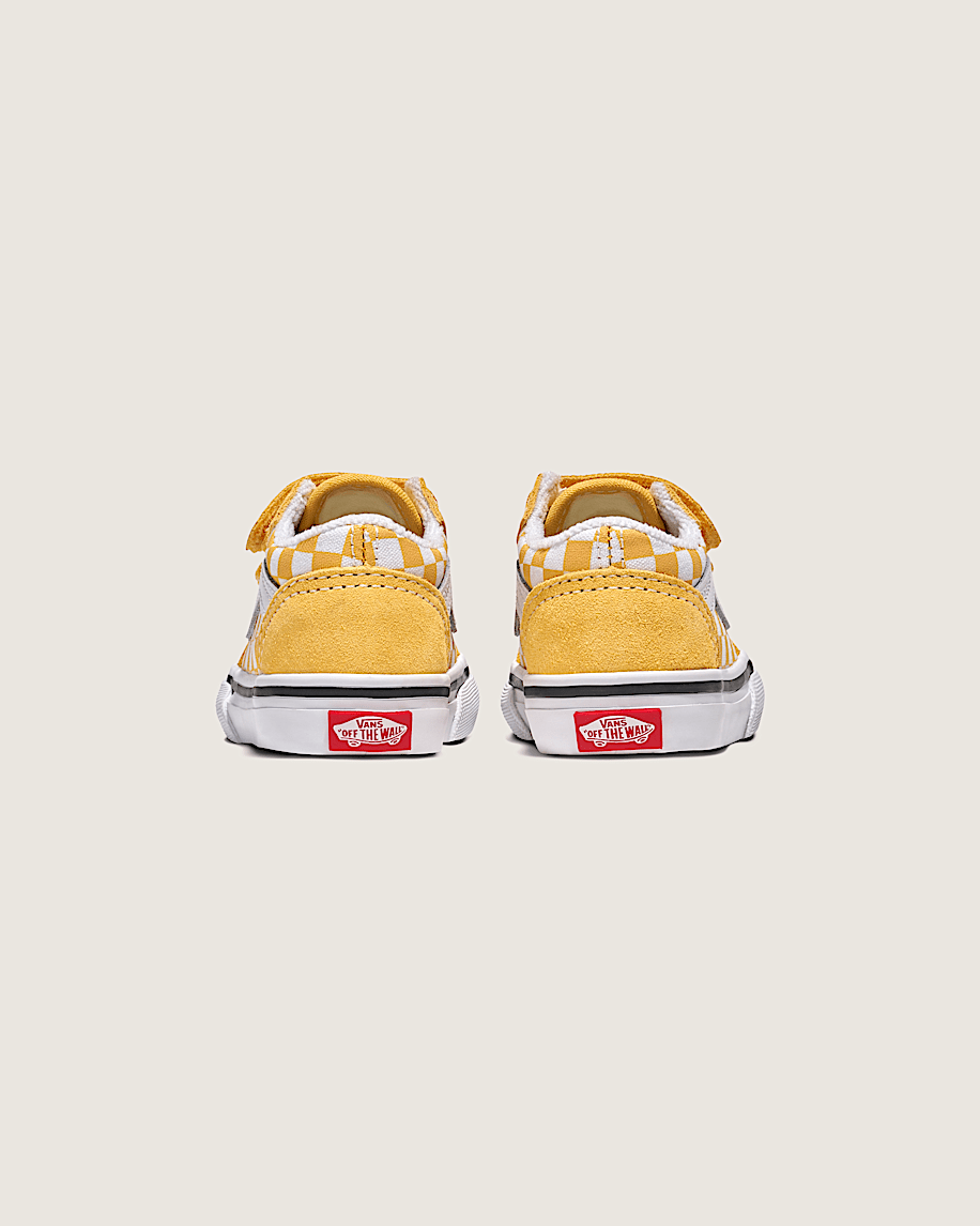 Taka Hayashi For Vault By Vans Toddler Old Skool V Checkerboard Shoe Banana Cream Yellow White