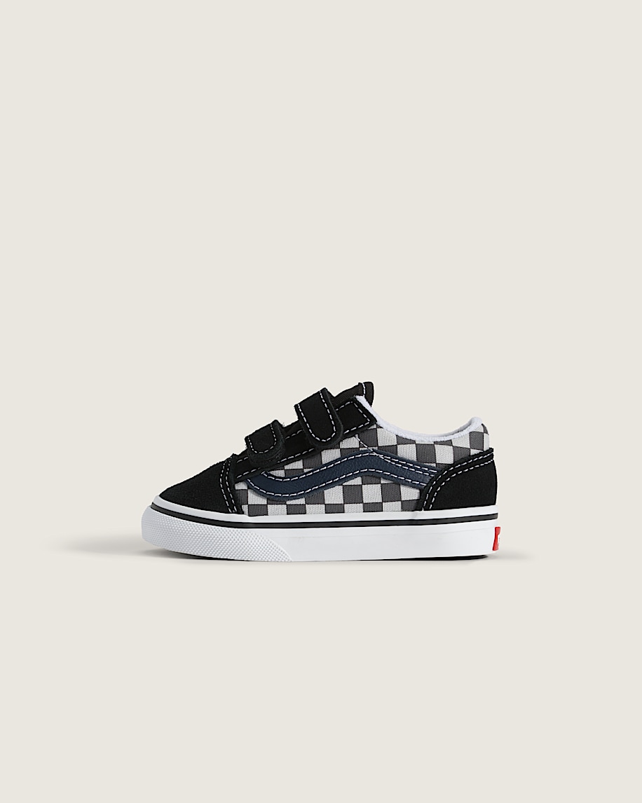 taka hayashi for vault by vans Toddler Old Skool V Checkerboard Shoe Checkerboard Black Blue