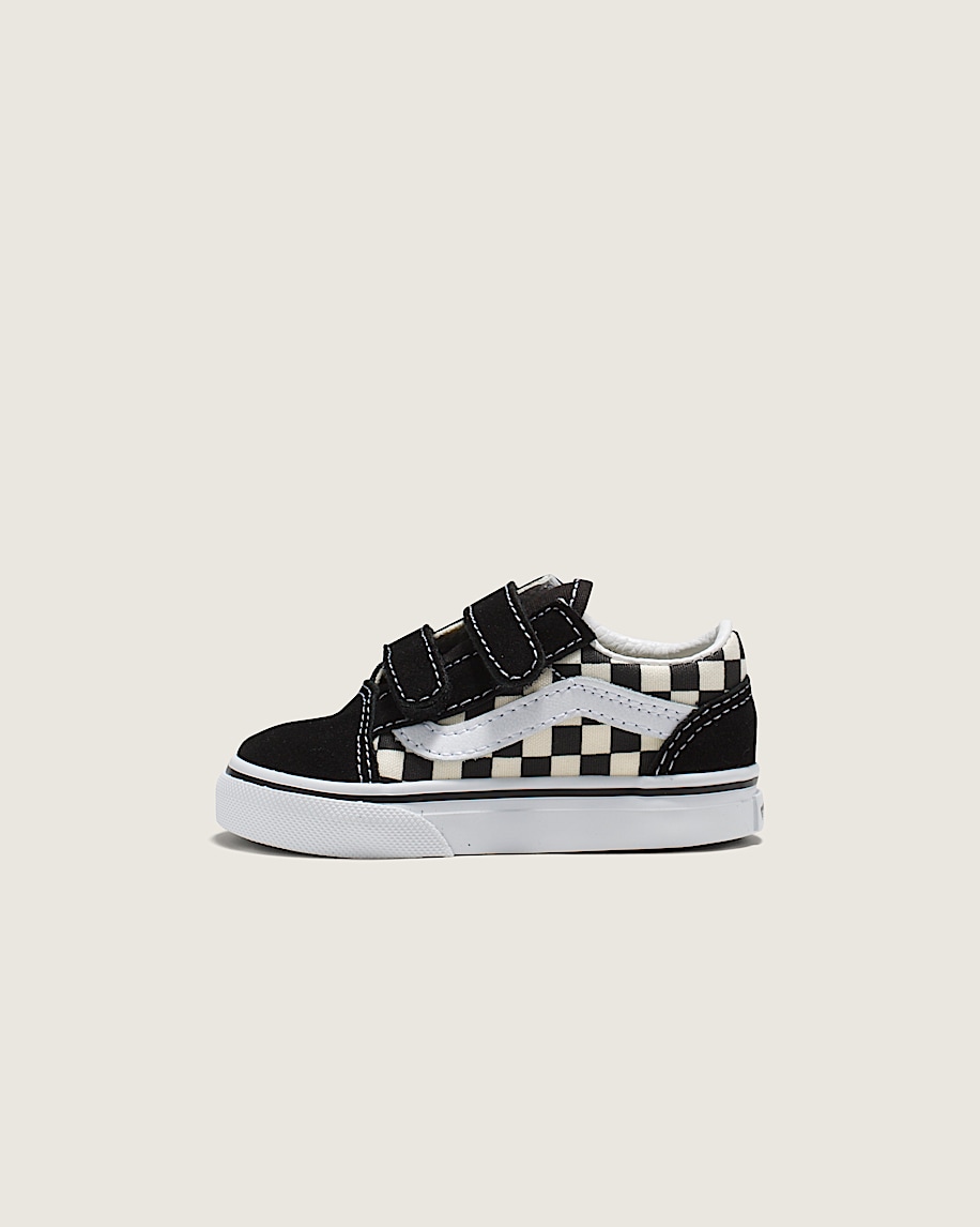 taka hayashi for vault by vans Toddler Old Skool V Checkerboard Shoe Checkerboard Black White