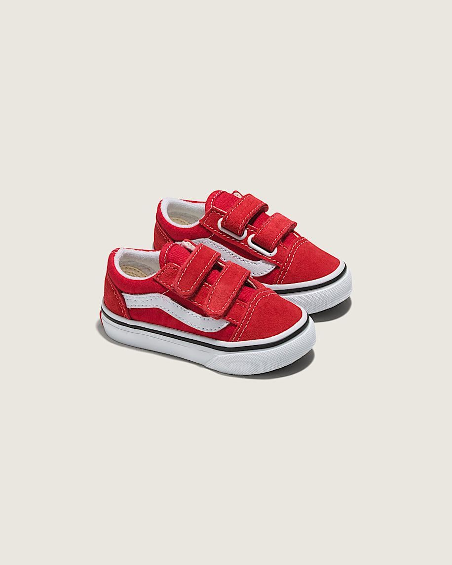 Taka Hayashi For Vault By Vans Toddler Old Skool V Checkerboard Shoe Racing Red True White