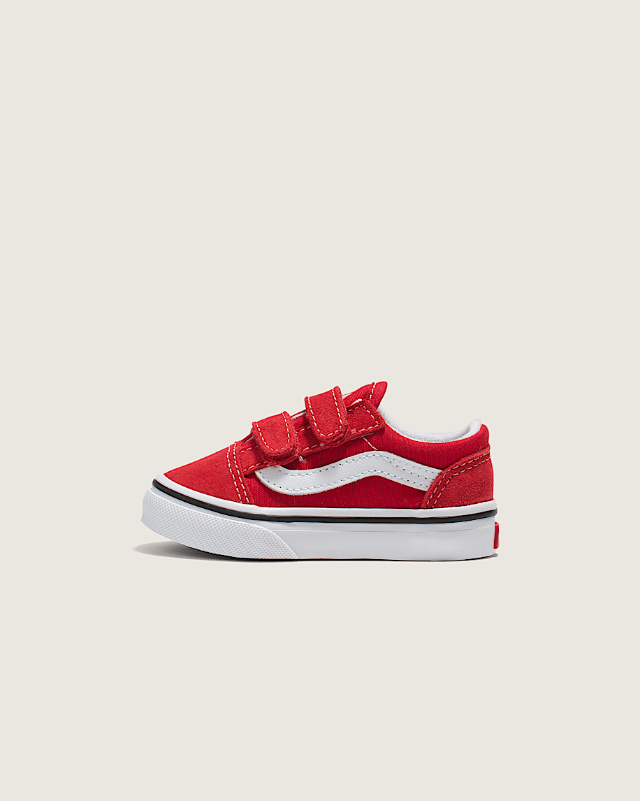 taka hayashi for vault by vans Toddler Old Skool V Checkerboard Shoe Racing Red True White