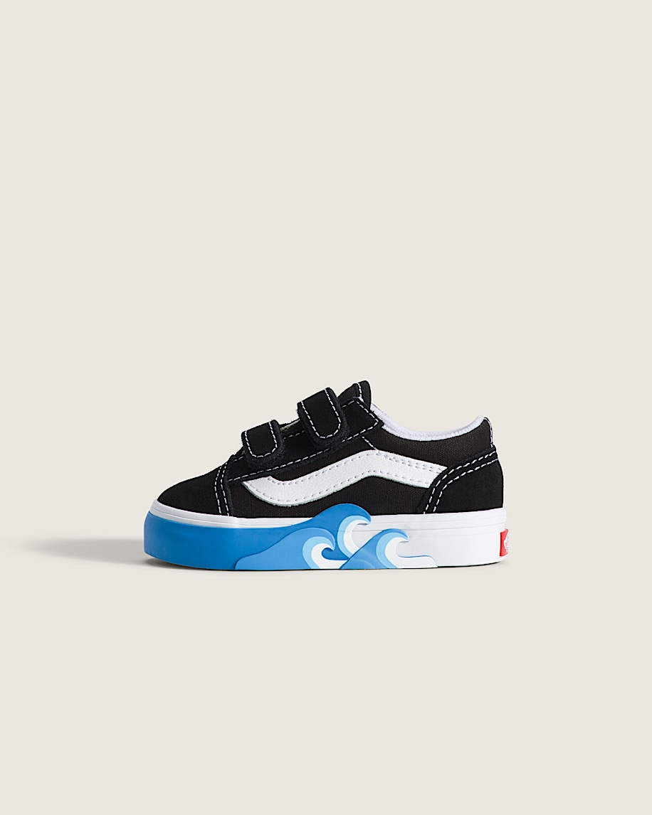 taka hayashi for vault by vans Toddler Old Skool V Shoe Black Bright Azure Blue