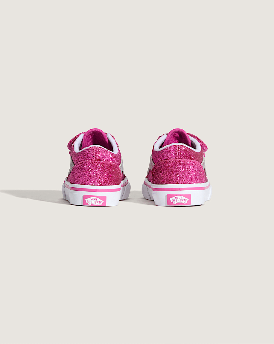 Taka Hayashi For Vault By Vans Toddler Old Skool V Shoe Glitter Raspberry Rose Pink