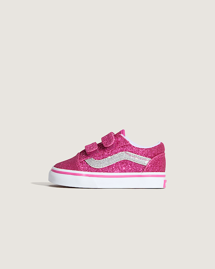 taka hayashi for vault by vans Toddler Old Skool V Shoe Glitter Raspberry Rose Pink
