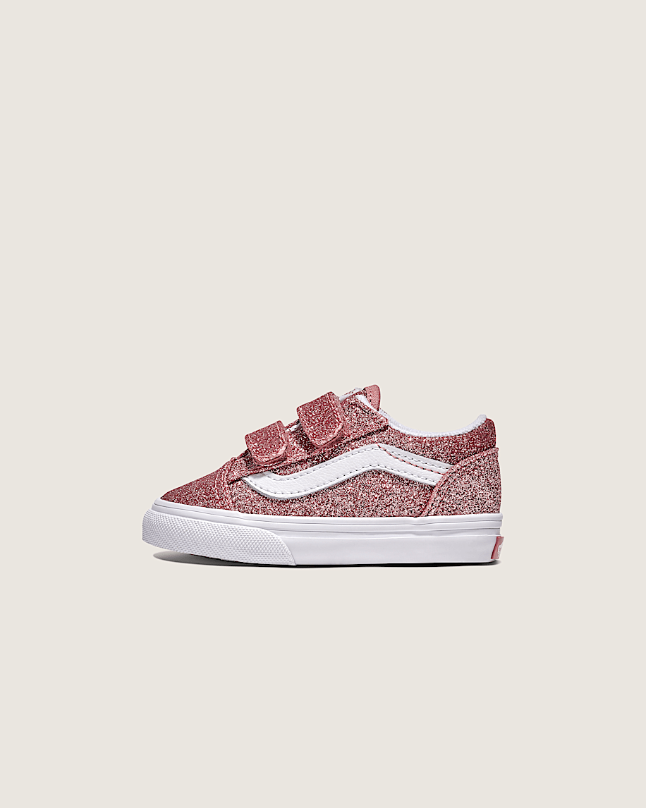 taka hayashi for vault by vans Toddler Old Skool V Shoe Glitter Rose Gold Pink