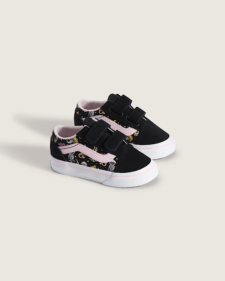 Taka Hayashi For Vault By Vans Toddler Old Skool V Shoe Glow-in-the-Dark Black Pastel Pink
