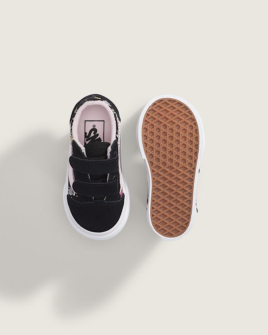 Taka Hayashi For Vault By Vans Toddler Old Skool V Shoe Glow-in-the-Dark Black Pastel Pink