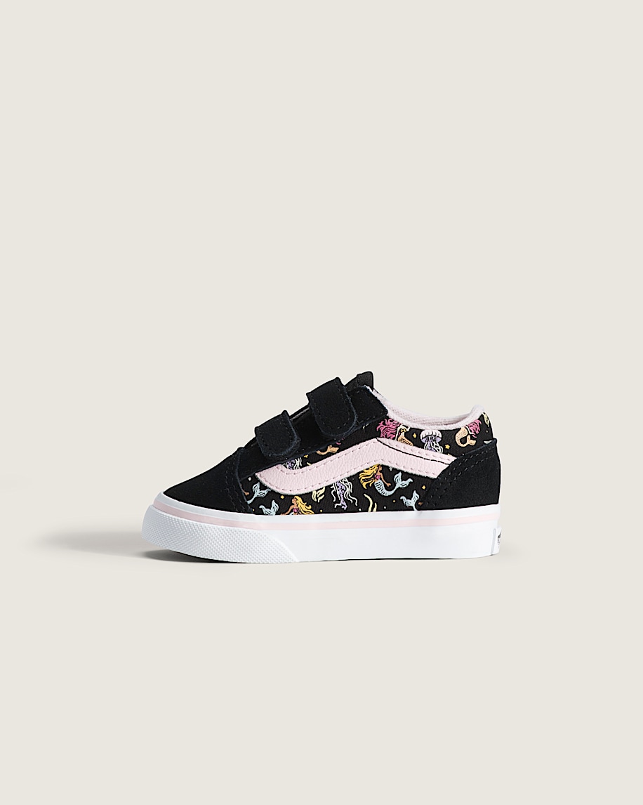 taka hayashi for vault by vans Toddler Old Skool V Shoe Glow-in-the-Dark Black Pastel Pink