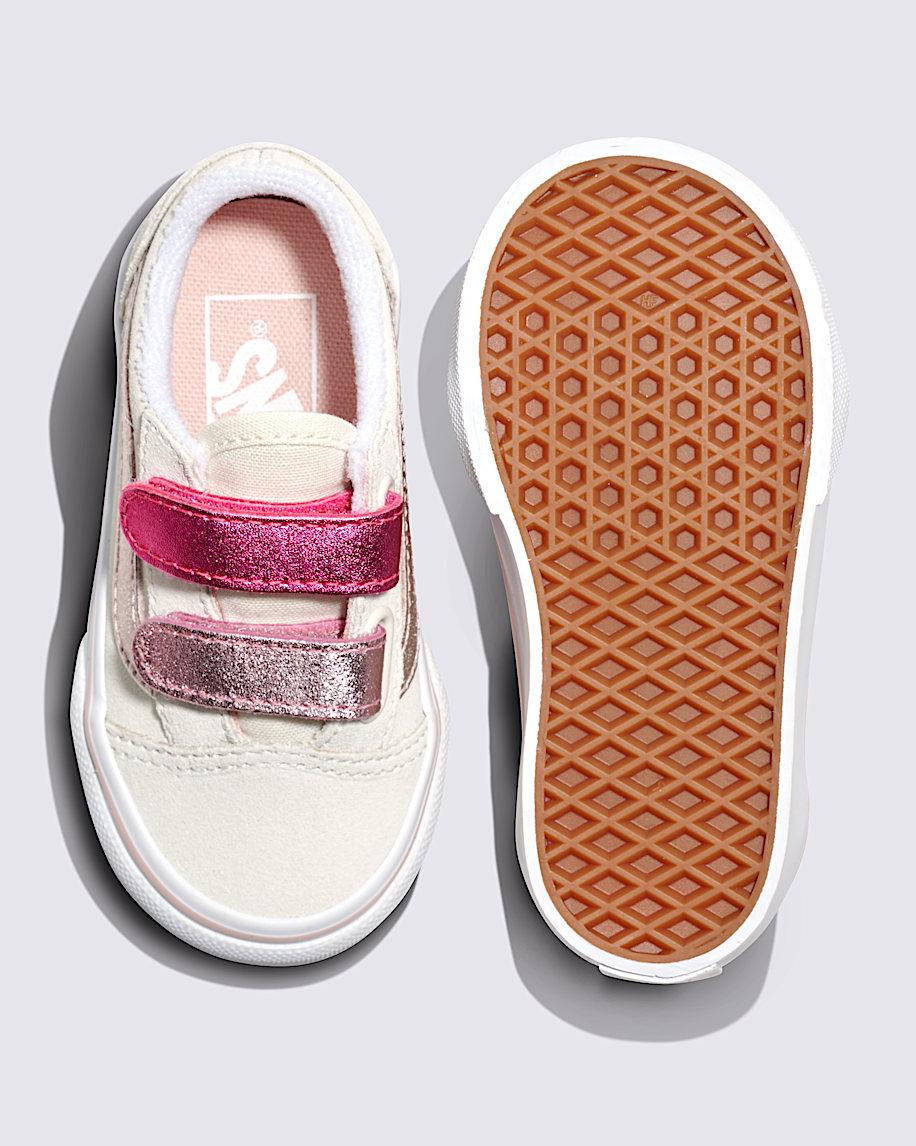Taka Hayashi For Vault By Vans Toddler Old Skool V Shoe Metallic Marshmallow White Pink