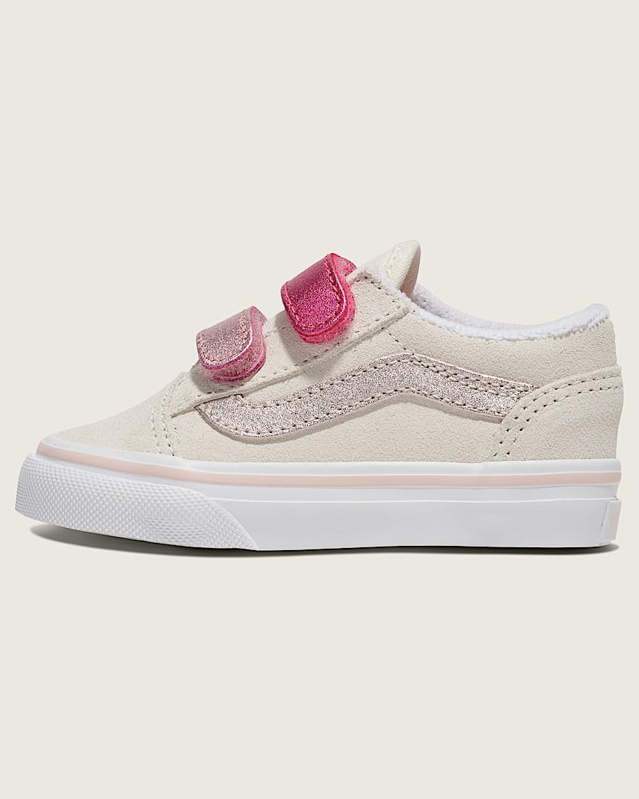 taka hayashi for vault by vans Toddler Old Skool V Shoe Metallic Marshmallow White Pink