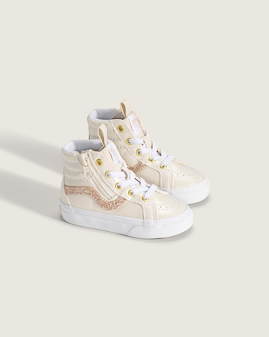 Taka Hayashi For Vault By Vans Toddler SK8-Hi Side Zip Shoe Dazzled Turtledove White